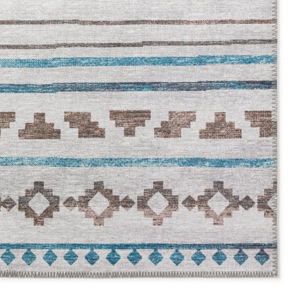 Yuma Gray Bohemian Southwest 1'8" x 2'6" Accent Rug Gray AYU40