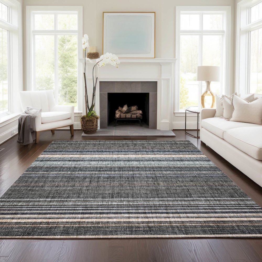 Luxury Washable Indoor/Outdoor Portico Chocolate 2'6" x 3'10" Rug