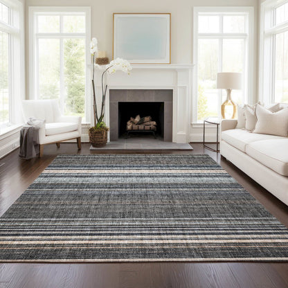 Luxury Washable Indoor/Outdoor Portico Chocolate 2'6" x 3'10" Rug