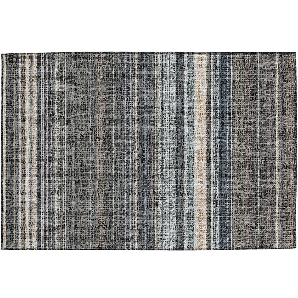 Luxury Washable Indoor/Outdoor Portico Chocolate 1'8" x 2'6" Rug