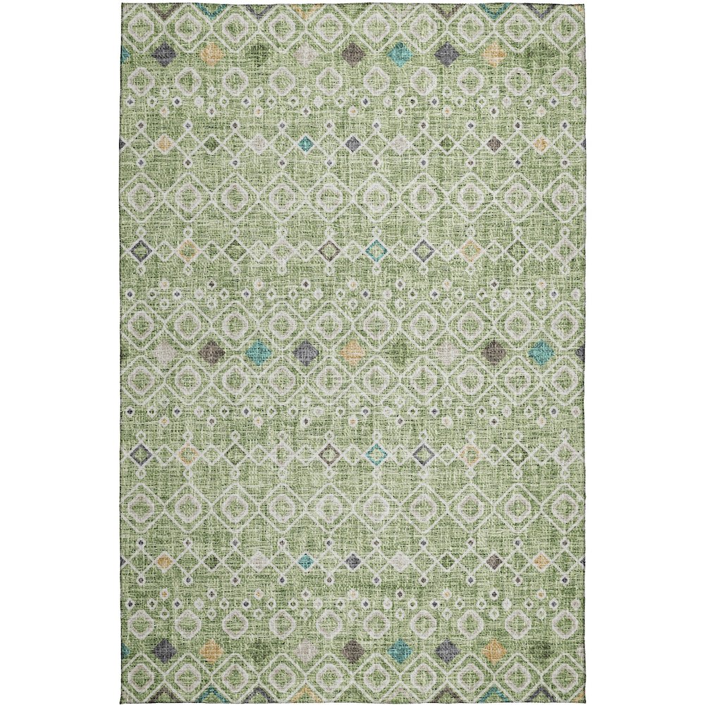 Luxury Washable Indoor/Outdoor Portico Aloe 2'6" x 3'10" Rug