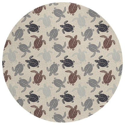 Indoor/Outdoor Surfside ASR43 Sand Washable 8' x 8' Round Rug