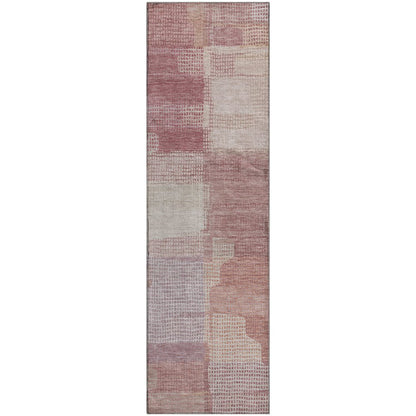 Luxury Washable Indoor/Outdoor Ravenna Blush 2'3" x 7'6" Runner Rug