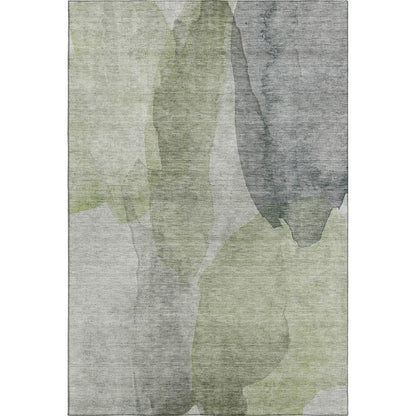 Luxury Washable Indoor/Outdoor Ravenna Fern 2'6" x 3'10" Rug