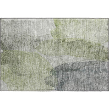 Luxury Washable Indoor/Outdoor Ravenna Fern 1'8" x 2'6" Rug