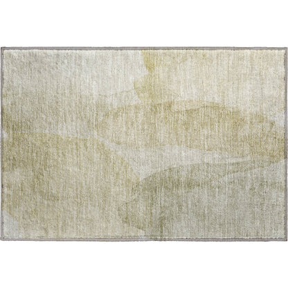 Luxury Washable Indoor/Outdoor Ravenna Putty 1'8" x 2'6" Rug