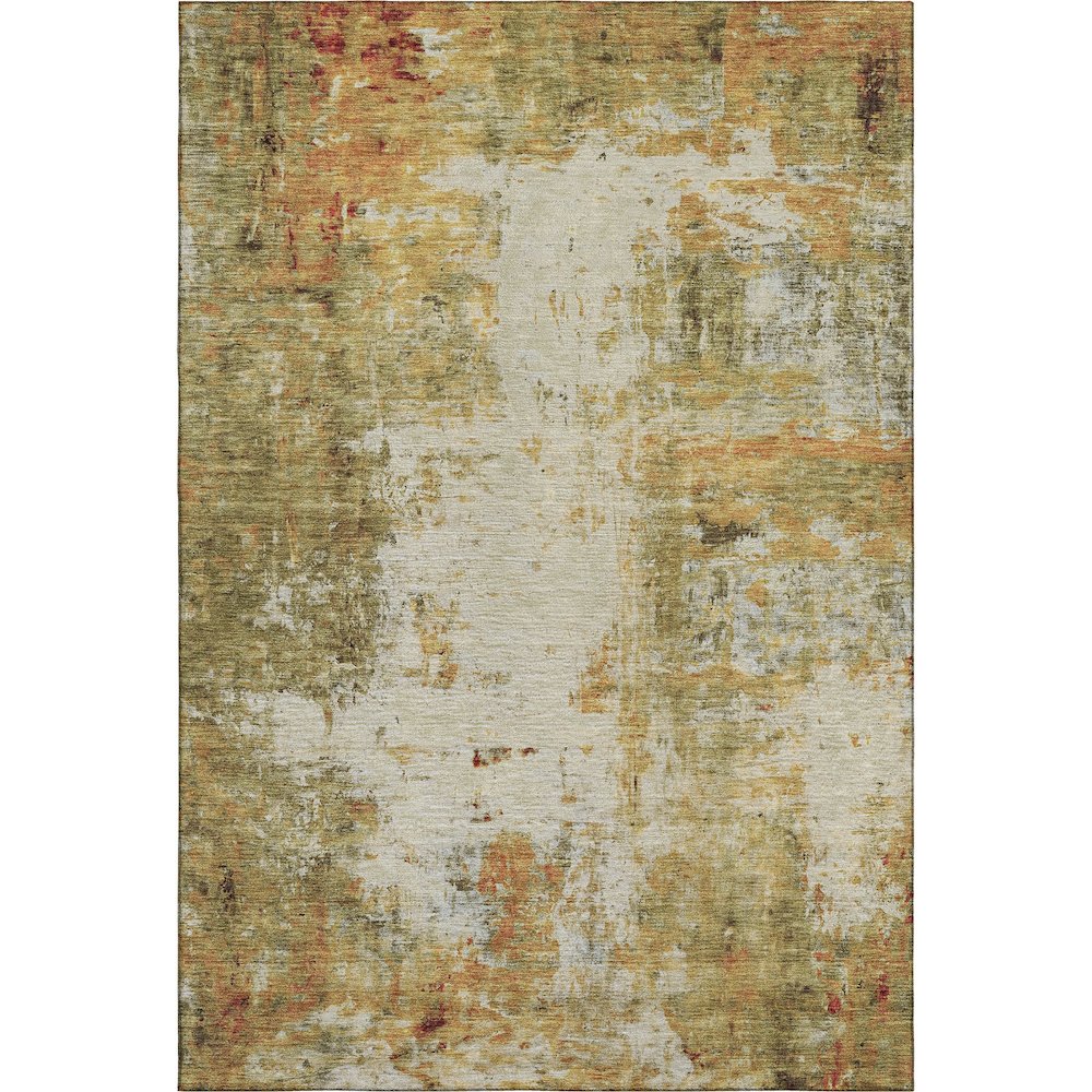 Luxury Washable Indoor/Outdoor Ravenna Olive 2'6" x 3'10" Rug