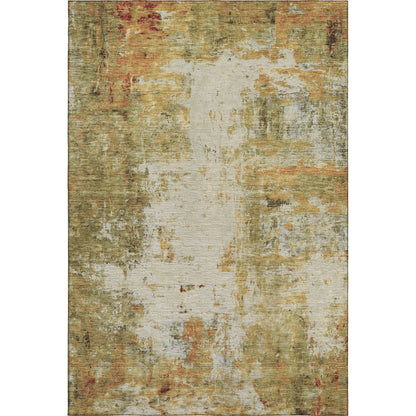 Luxury Washable Indoor/Outdoor Ravenna Olive 2'6" x 3'10" Rug