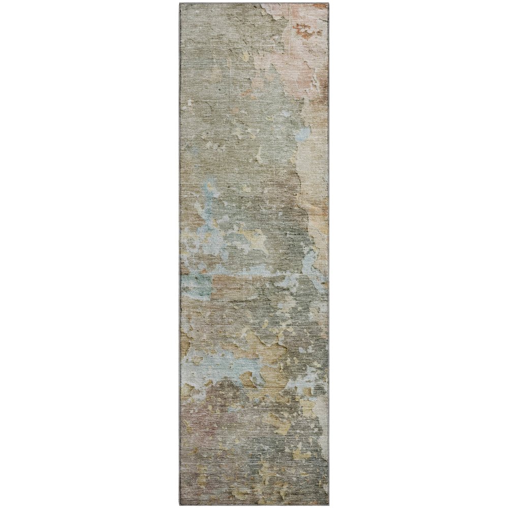 Luxury Washable Indoor/Outdoor Ravenna Brown 2'3" x 7'6" Runner Rug