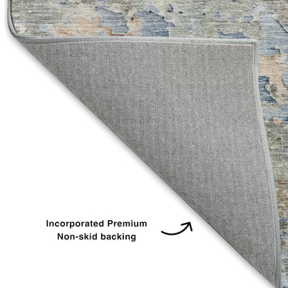 Luxury Washable Indoor/Outdoor Ravenna Taupe 1'8" x 2'6" Rug
