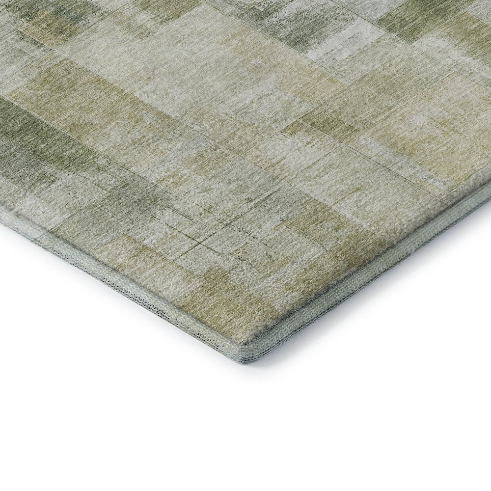 Luxury Washable Indoor/Outdoor Ravenna Sage 1'8" x 2'6" Rug
