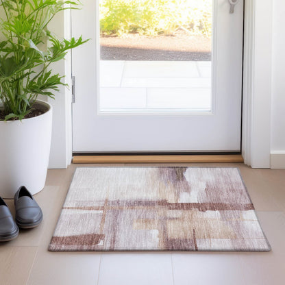 Luxury Washable Indoor/Outdoor Ravenna Blush 1'8" x 2'6" Rug