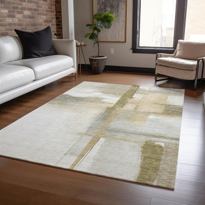 Luxury Washable Indoor/Outdoor Ravenna Putty 2'6" x 3'10" Rug