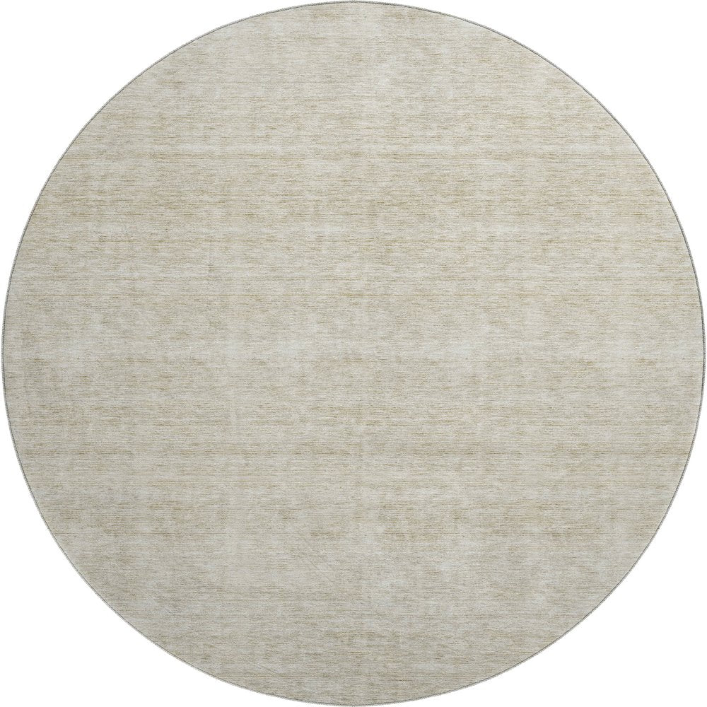 Luxury Washable Indoor/Outdoor Soft Essentials SE1 Brown 8' x 8' Rug