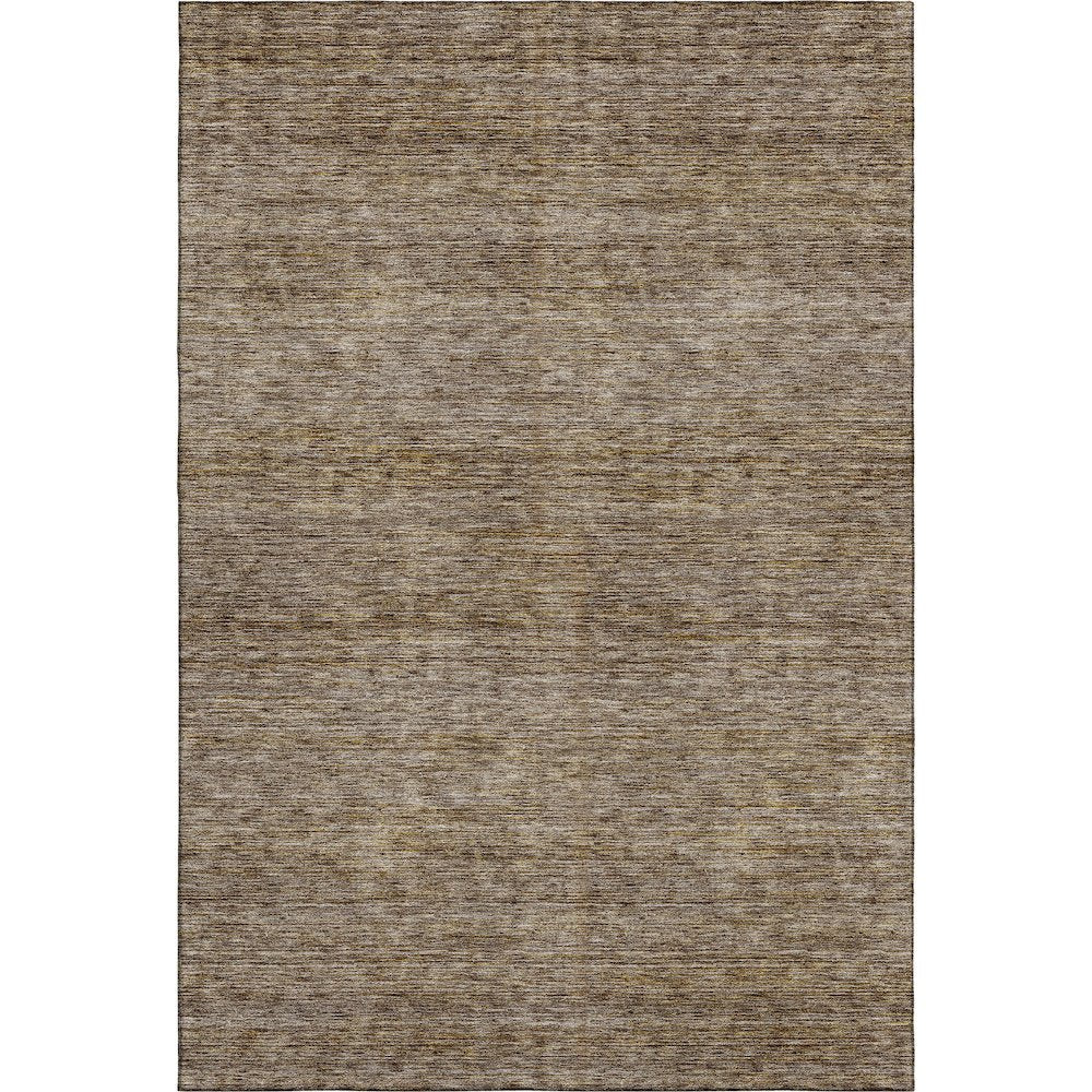 Luxury Washable Indoor/Outdoor Soft Essentials SE1 Brown 2'6" x 3'10" Rug
