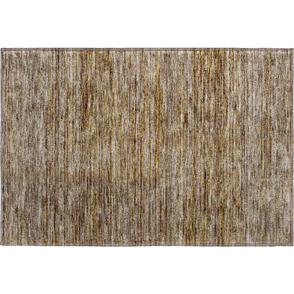 Luxury Washable Indoor/Outdoor Soft Essentials SE1 Brown 1'8" x 2'6" Rug