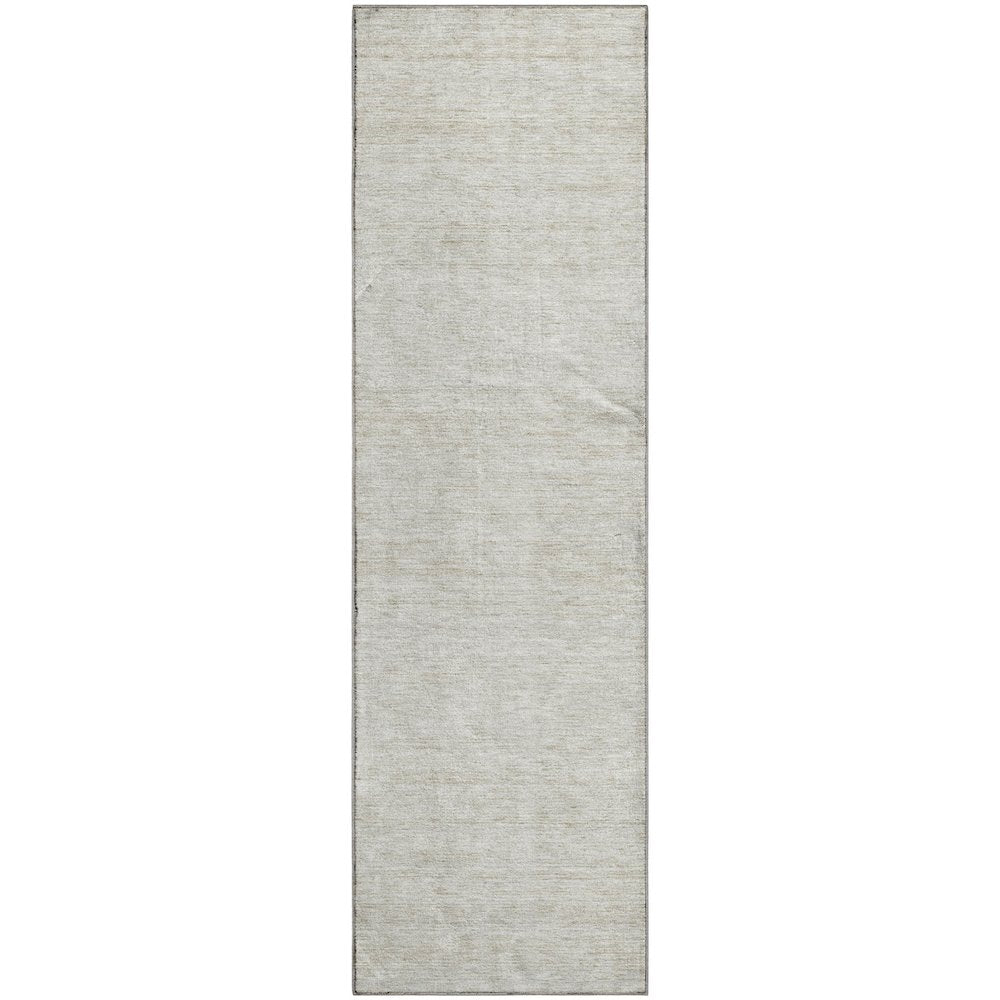 Luxury Washable Indoor/Outdoor Soft Essentials SE1 Ivory 2'3" x 7'6" Runner Rug