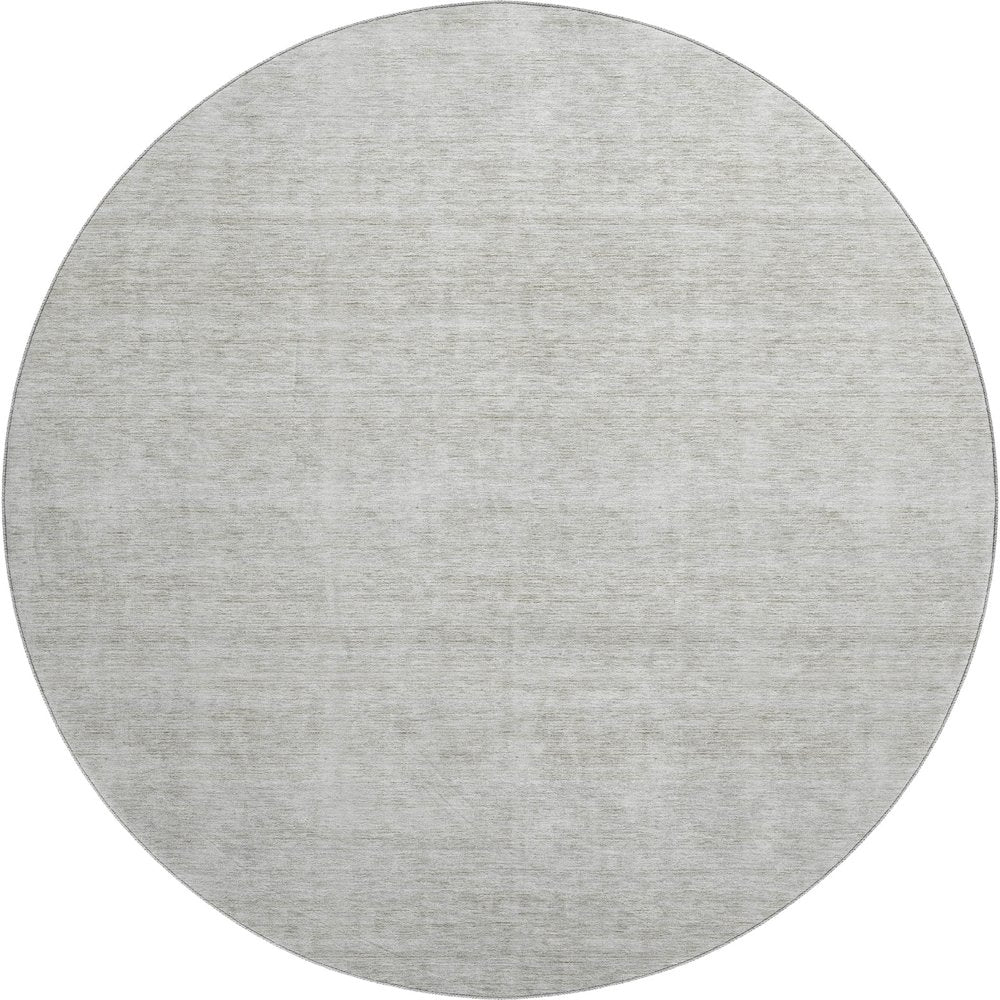 Luxury Washable Indoor/Outdoor Soft Essentials SE1 Ivory 8' x 8' Rug
