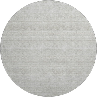 Luxury Washable Indoor/Outdoor Soft Essentials SE1 Ivory 8' x 8' Rug