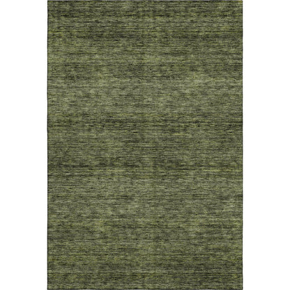 Luxury Washable Indoor/Outdoor Soft Essentials SE1 Green 2'6" x 3'10" Rug