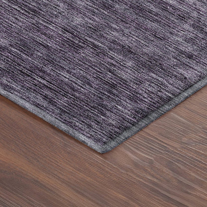 Luxury Washable Indoor/Outdoor Soft Essentials SE1 Purple 1'8" x 2'6" Rug