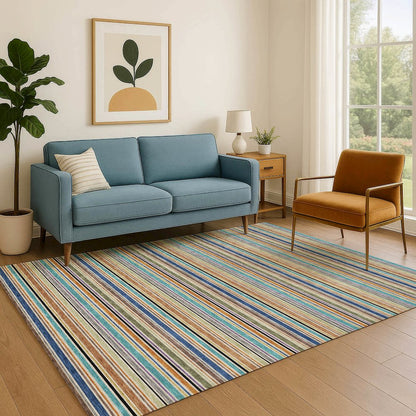 Luxury Washable Indoor/Outdoor Soft Essentials SE2 Multi 2'6" x 3'10" Rug