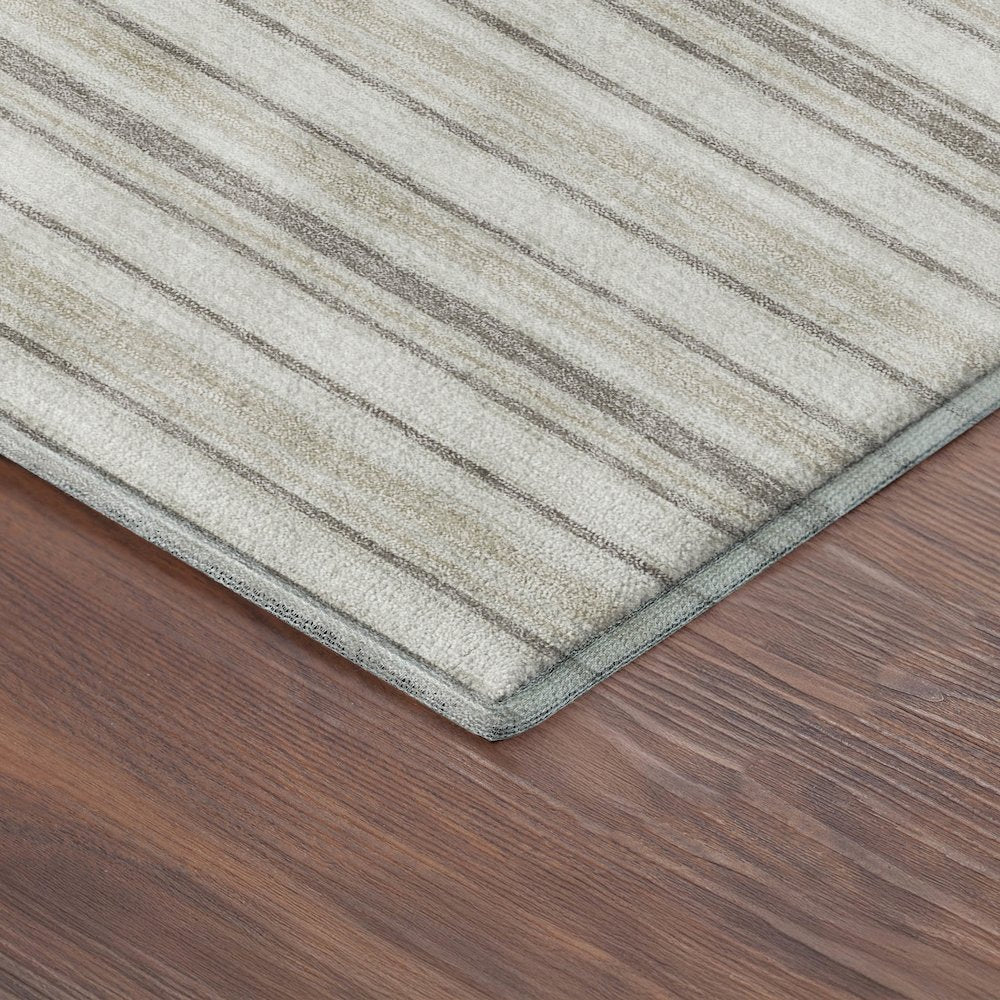 Luxury Washable Indoor/Outdoor Soft Essentials SE2 Ivory 1'8" x 2'6" Rug