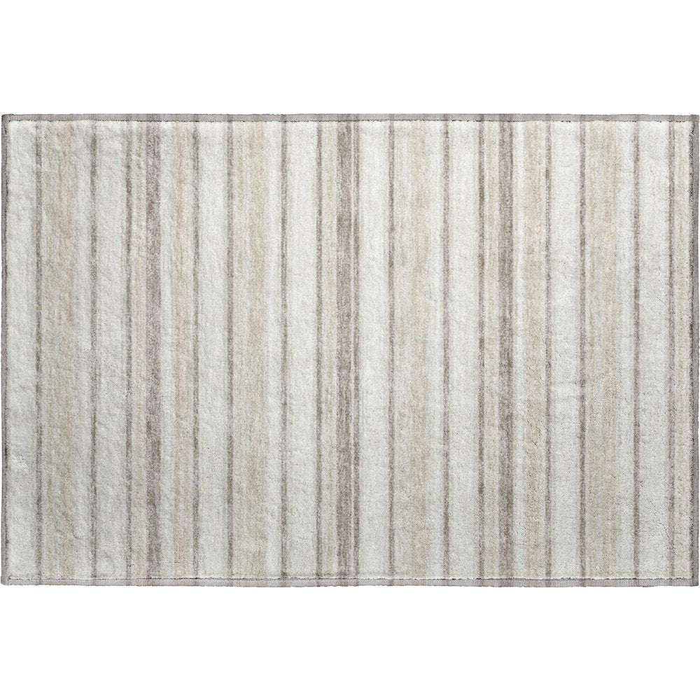 Luxury Washable Indoor/Outdoor Soft Essentials SE2 Ivory 1'8" x 2'6" Rug