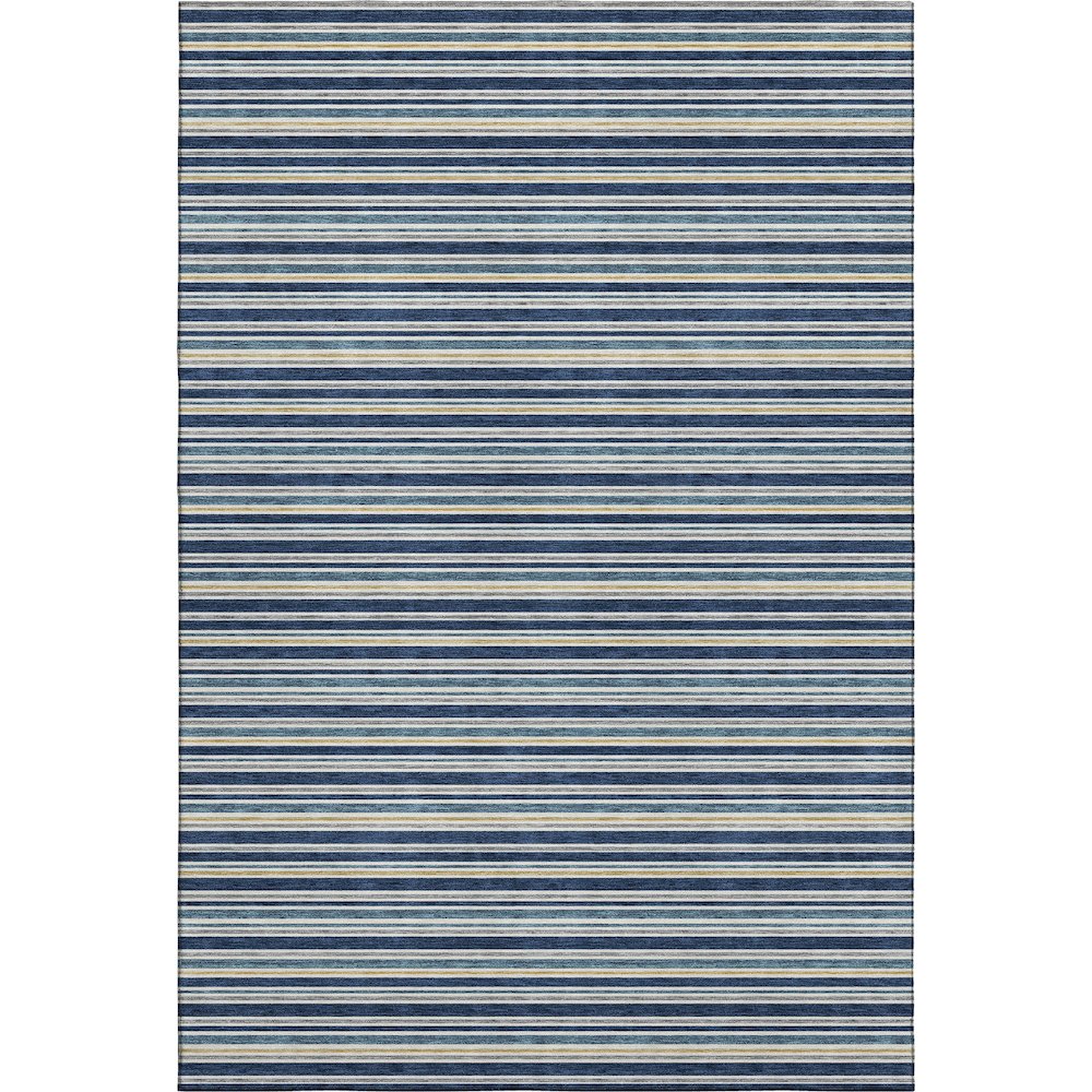 Luxury Washable Indoor/Outdoor Soft Essentials SE2 Blue 2'6" x 3'10" Rug