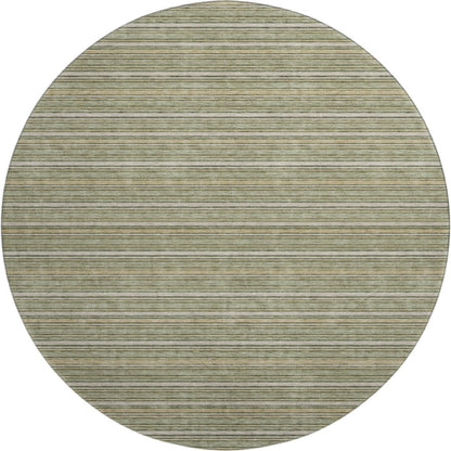 Luxury Washable Indoor/Outdoor Soft Essentials SE2 Green 8' x 8' Rug