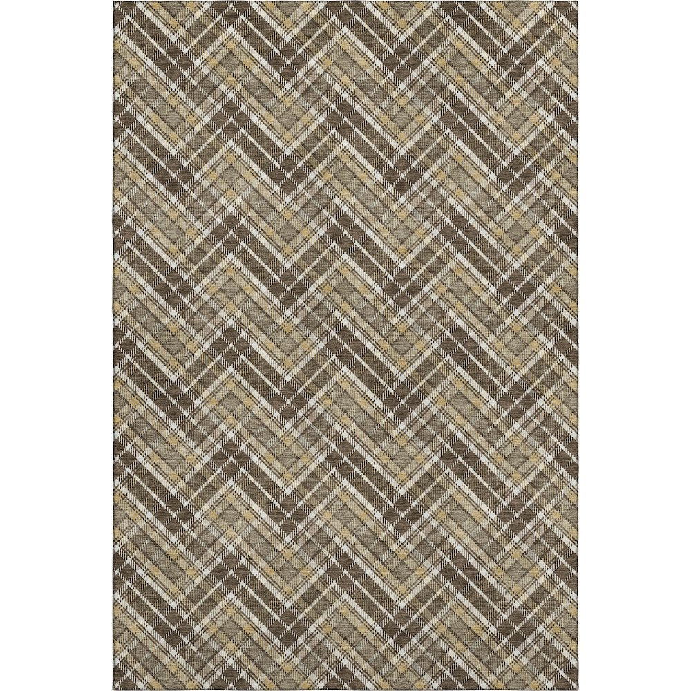 Luxury Washable Indoor/Outdoor Soft Essentials SE3 Brown 2'6" x 3'10" Rug