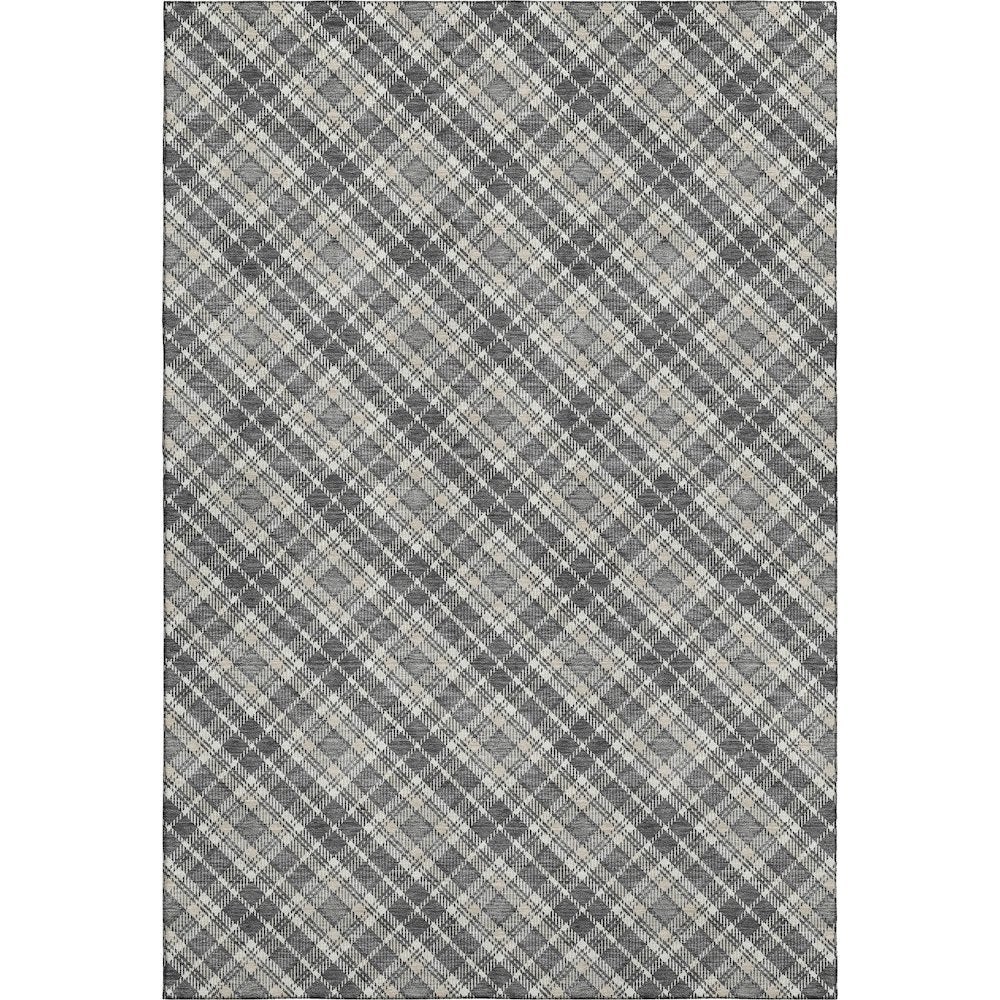 Luxury Washable Indoor/Outdoor Soft Essentials SE3 Gray 2'6" x 3'10" Rug