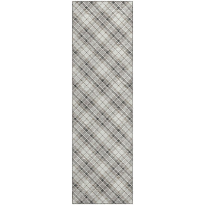 Luxury Washable Indoor/Outdoor Soft Essentials SE3 Ivory 2'3" x 7'6" Runner Rug