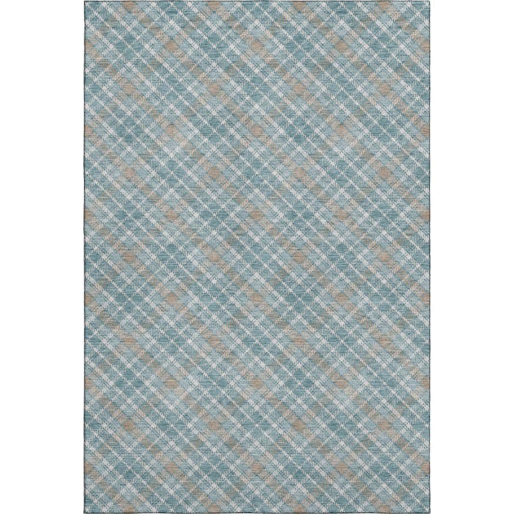 Luxury Washable Indoor/Outdoor Soft Essentials SE3 Teal 2'6" x 3'10" Rug