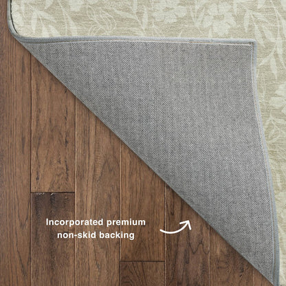 Luxury Washable Indoor/Outdoor Soft Essentials SE4 Brown 1'8" x 2'6" Rug