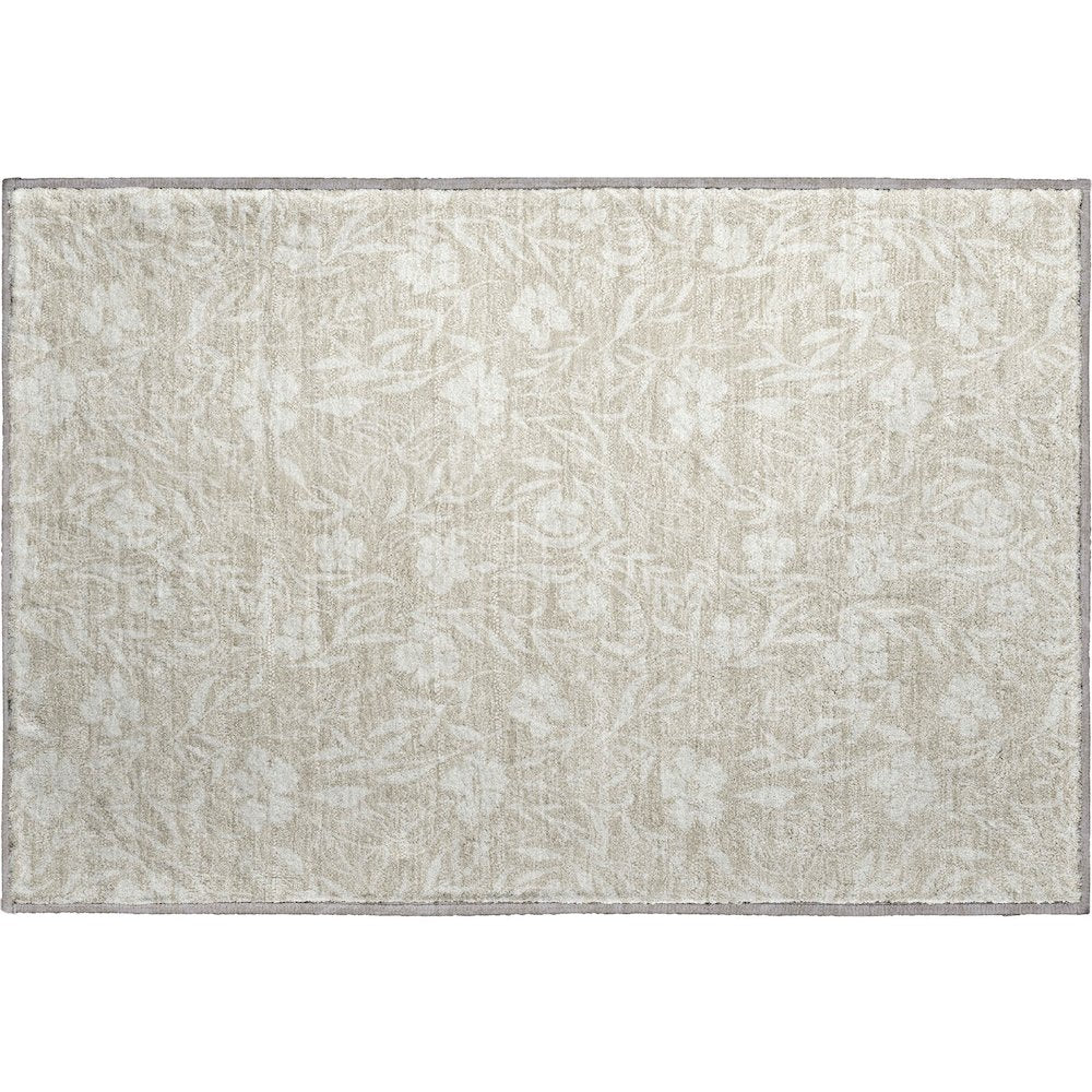 Luxury Washable Indoor/Outdoor Soft Essentials SE4 Brown 1'8" x 2'6" Rug