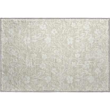 Luxury Washable Indoor/Outdoor Soft Essentials SE4 Brown 1'8" x 2'6" Rug