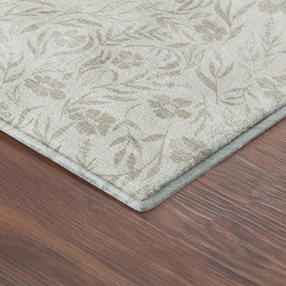 Luxury Washable Indoor/Outdoor Soft Essentials SE4 Ivory 1'8" x 2'6" Rug