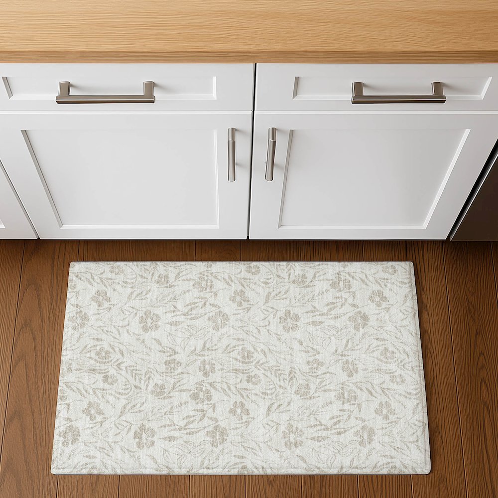 Luxury Washable Indoor/Outdoor Soft Essentials SE4 Ivory 1'8" x 2'6" Rug
