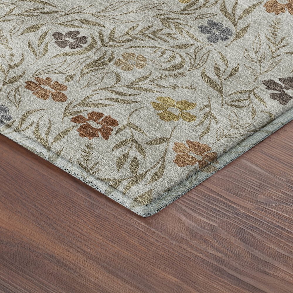 Luxury Washable Indoor/Outdoor Soft Essentials SE4 Ivory 1'8" x 2'6" Rug