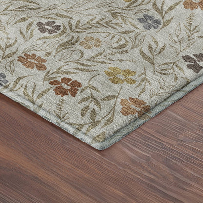 Luxury Washable Indoor/Outdoor Soft Essentials SE4 Ivory 1'8" x 2'6" Rug