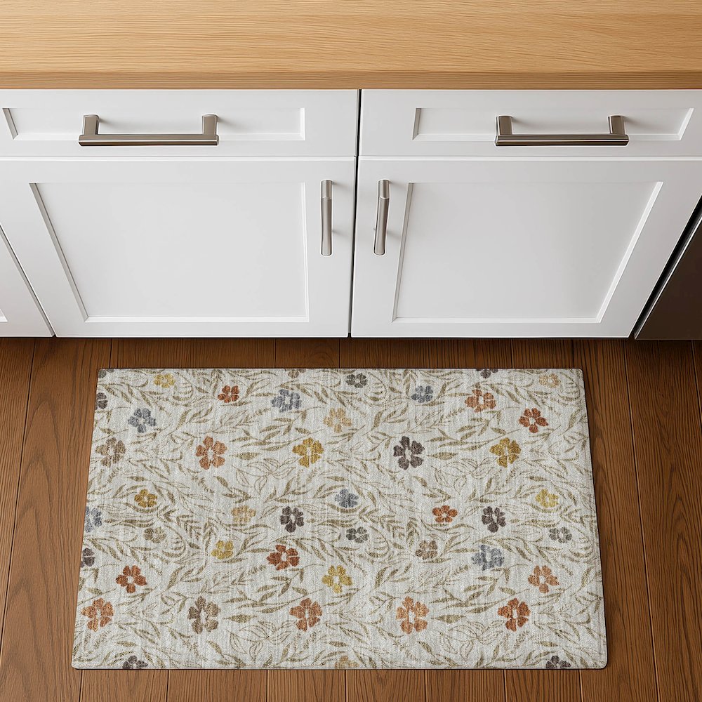 Luxury Washable Indoor/Outdoor Soft Essentials SE4 Ivory 1'8" x 2'6" Rug