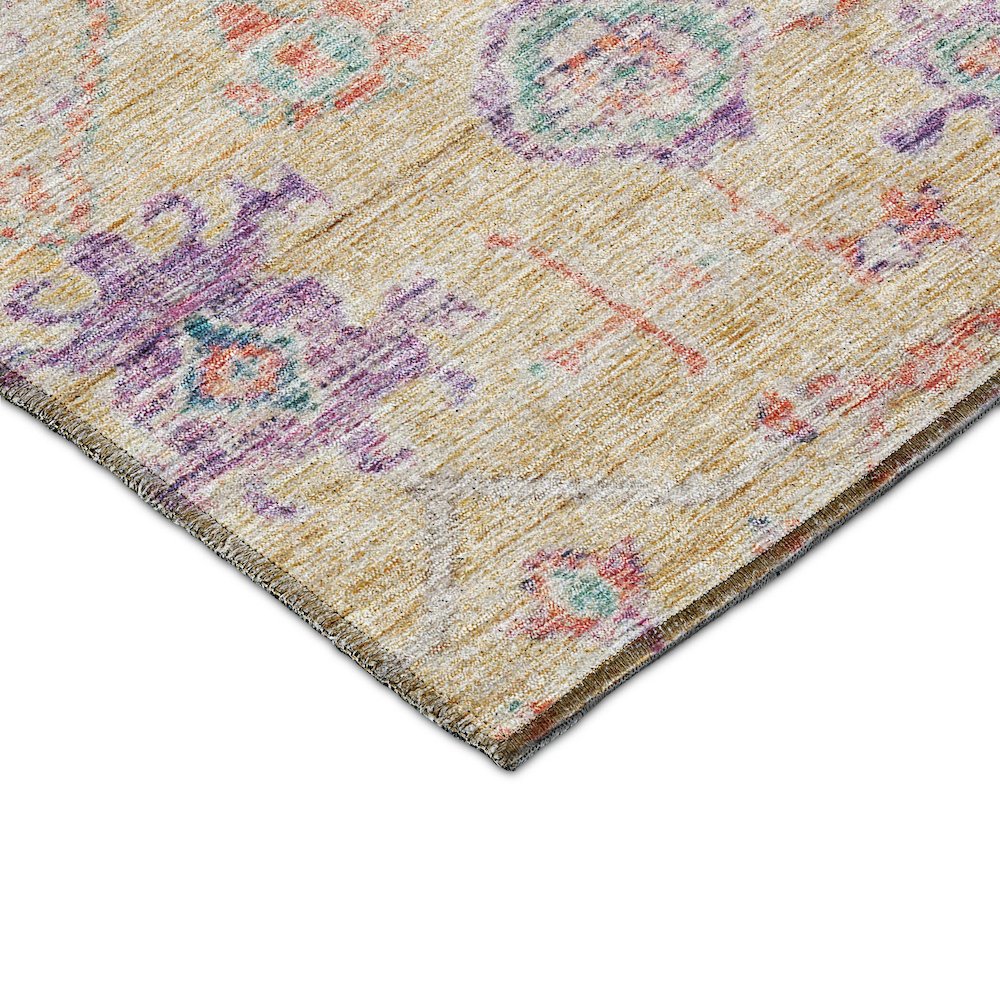 Luxury Washable Indoor/Outdoor Solace Peach 1'8" x 2'6" Rug