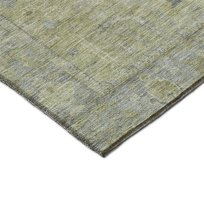 Luxury Washable Indoor/Outdoor Solace Aloe 1'8" x 2'6" Rug