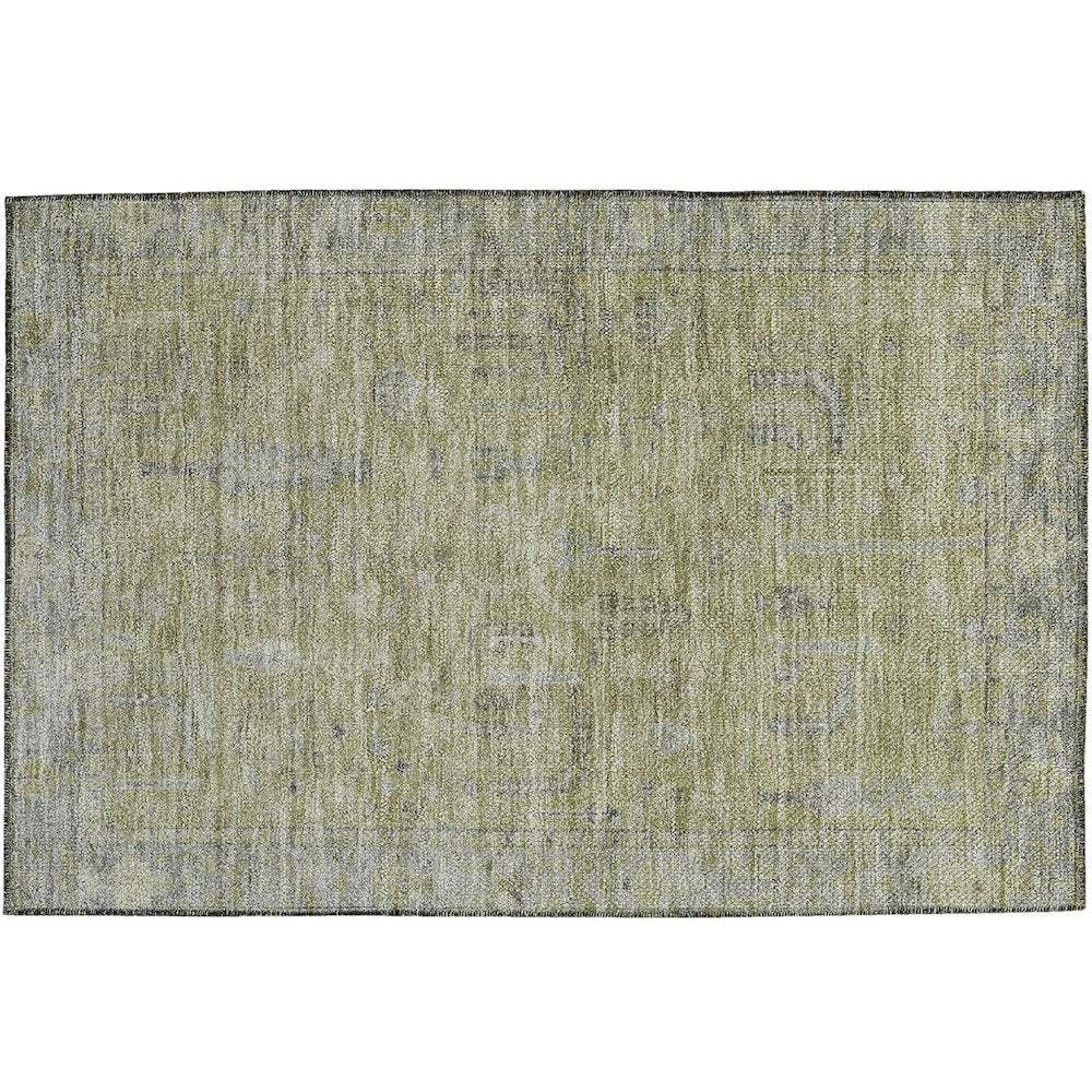 Luxury Washable Indoor/Outdoor Solace Aloe 1'8" x 2'6" Rug