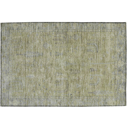 Luxury Washable Indoor/Outdoor Solace Aloe 1'8" x 2'6" Rug