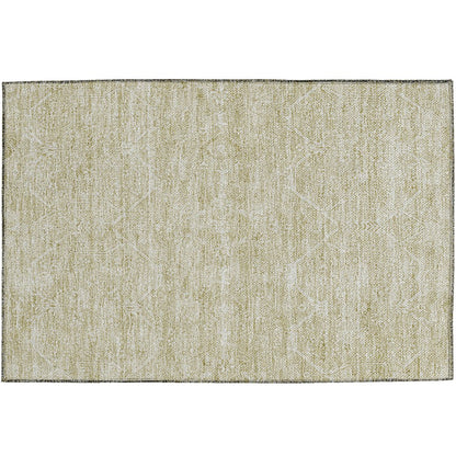 Luxury Washable Indoor/Outdoor Solace Beige 1'8" x 2'6" Rug