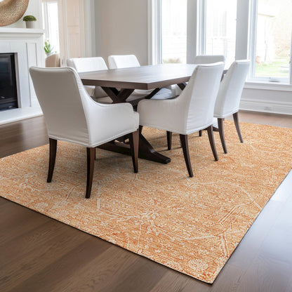Luxury Washable Indoor/Outdoor Solace Salmon 2'6" x 3'10" Rug