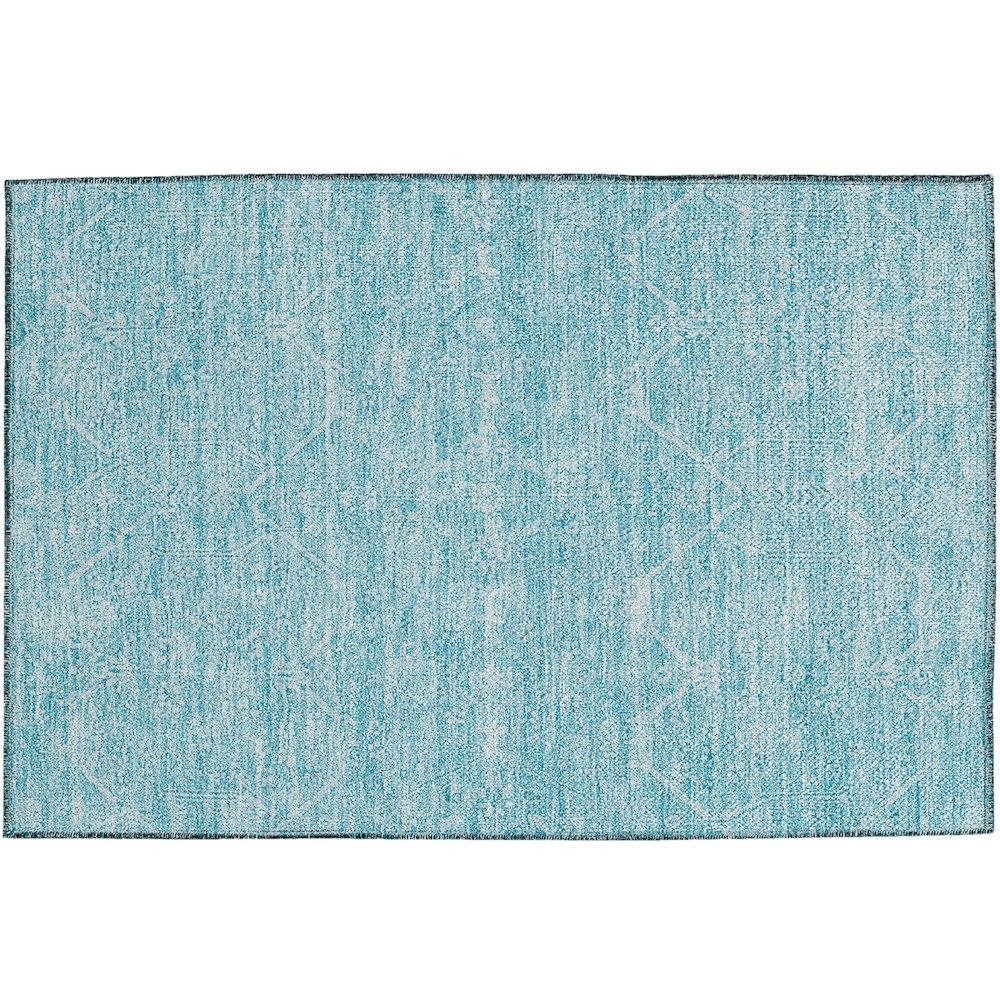 Luxury Washable Indoor/Outdoor Solace Sky 1'8" x 2'6" Rug