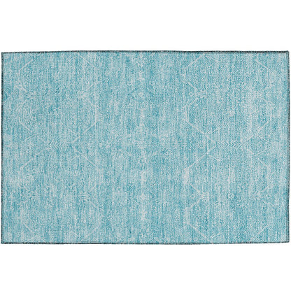 Luxury Washable Indoor/Outdoor Solace Sky 1'8" x 2'6" Rug